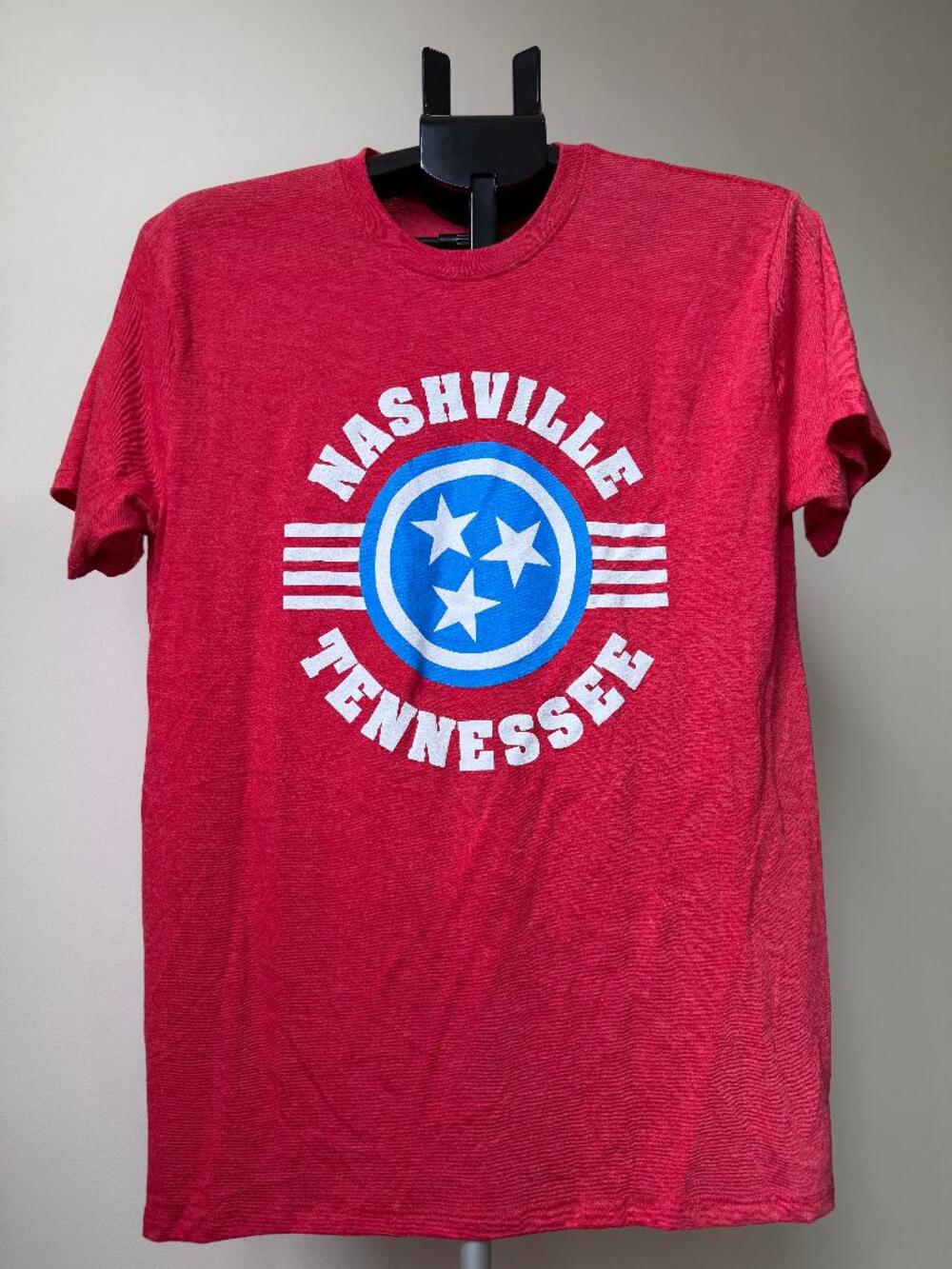 WHERE I'M FROM NASHVILLE TENNESSEE T-SHIRT MEN'S SMALL RED MADE USA
